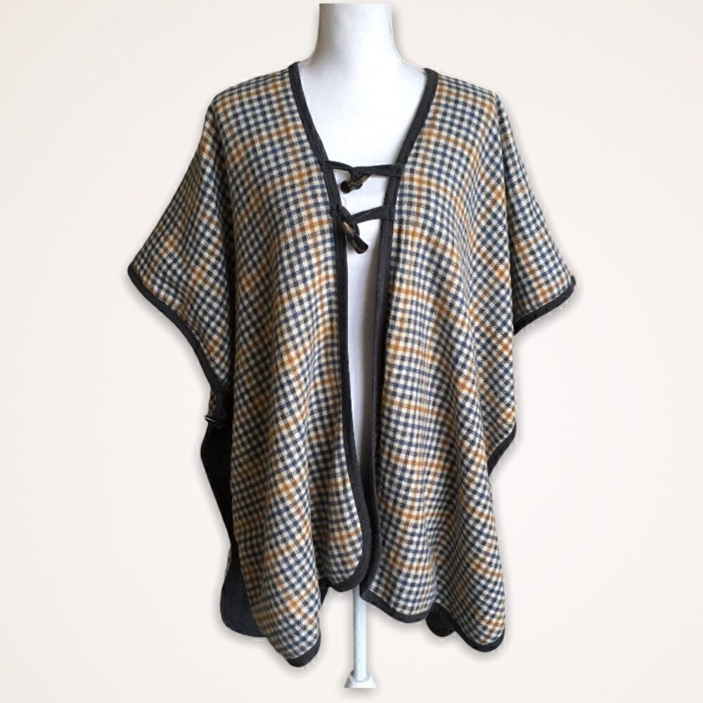 Asos Plaid Poncho   